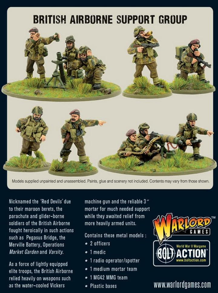 Bolt Action Warlord Games British Airborne Support Group