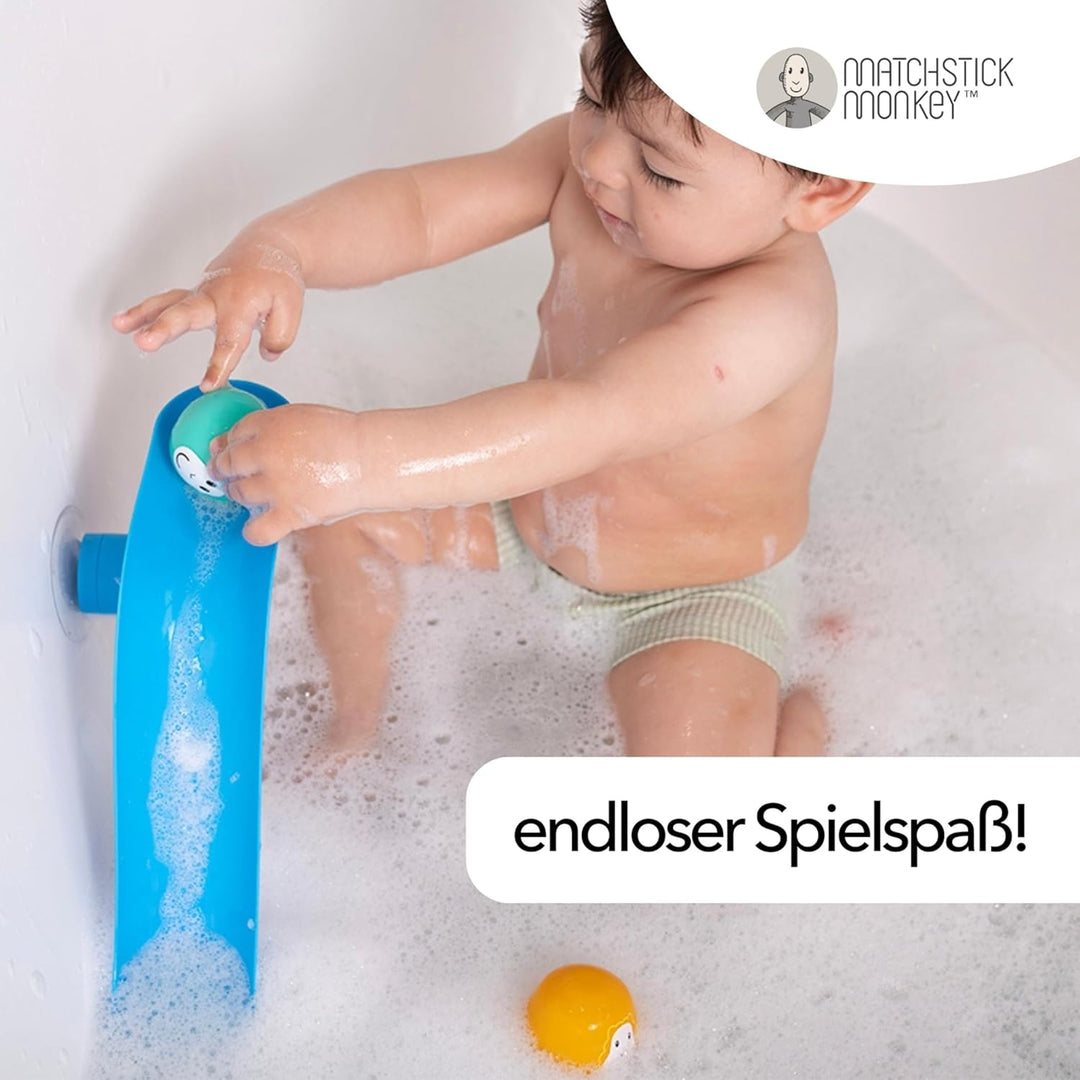 Matchstick Monkey Badewannen Rutsch-Set – Baby Badespielzeug, sensorisches Lernen, leicht zu greifen