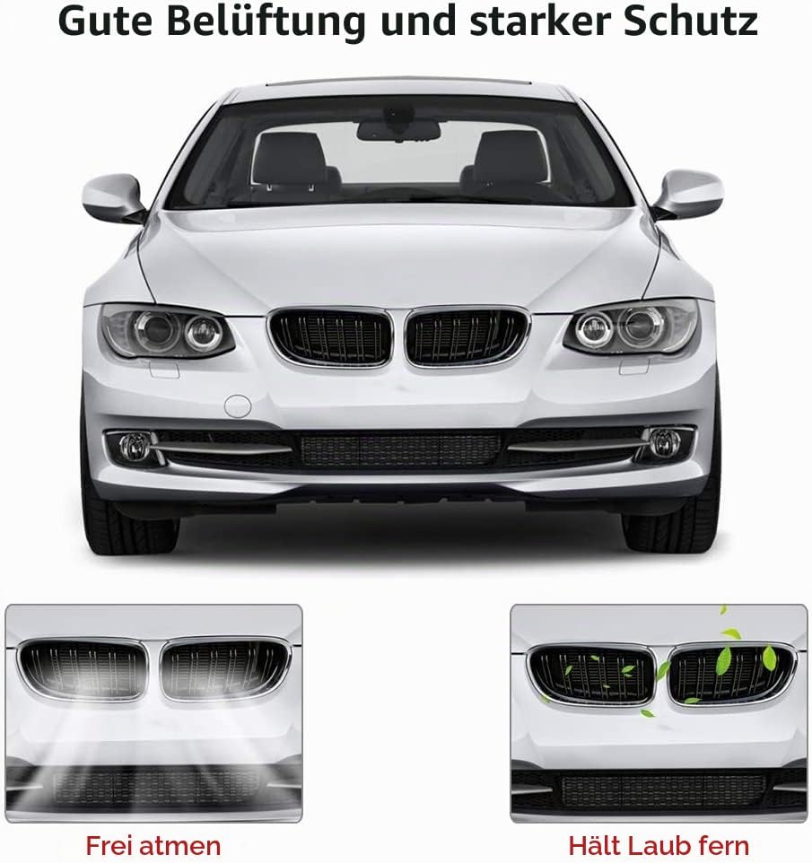 Gangying E60 Nieren Schwarz Kühlergrill Streifen passend für BMW 5er E60 E61 M5 2003–2009 E60 E61 Gr