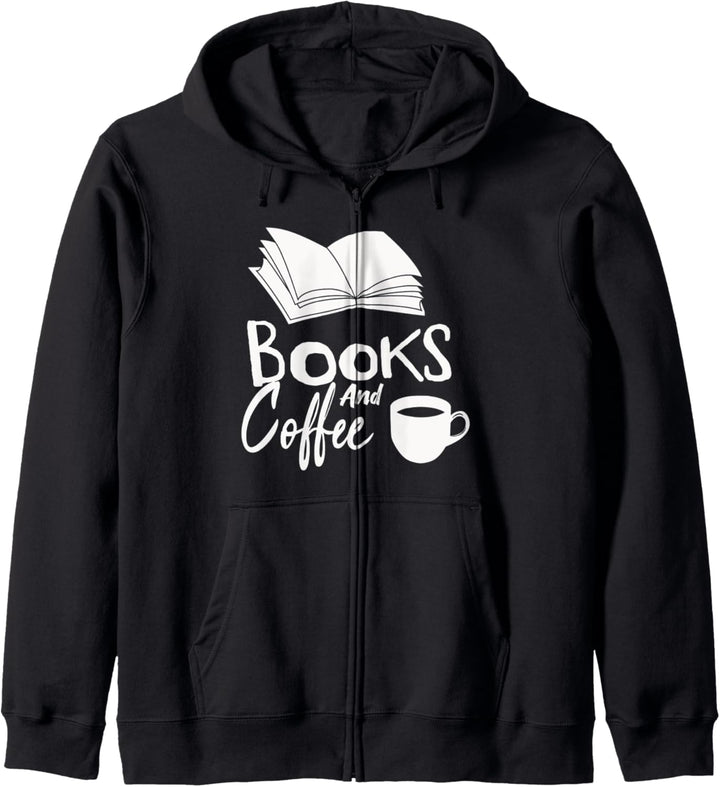 Kaffeetrinker Bücher und Koffee Kaffeepause Coffein Morning Kapuzenjacke