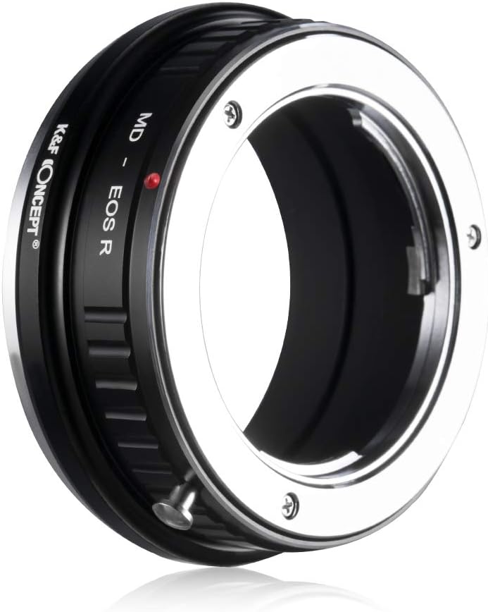 K&F Concept MD-EOS R Bajonettadapter Objektiv Ring für Minolta MD MC Objektiv auf Canon EOS R-Mount