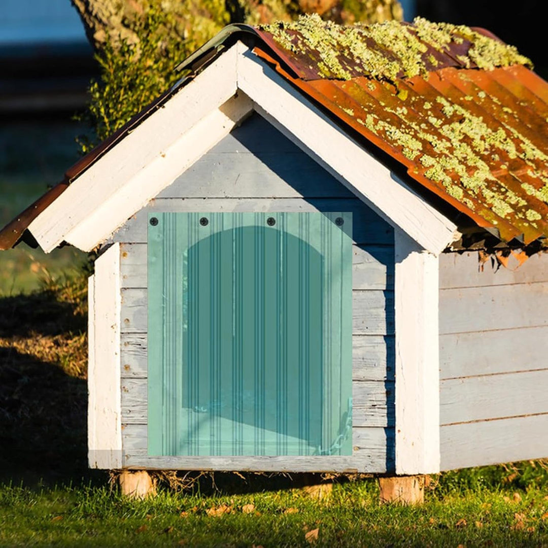 Kongou PVC Türstreifen, Doggy Door Ersatzklappe, Hundehaus Transparente Türklappe Vorhang Streifen F