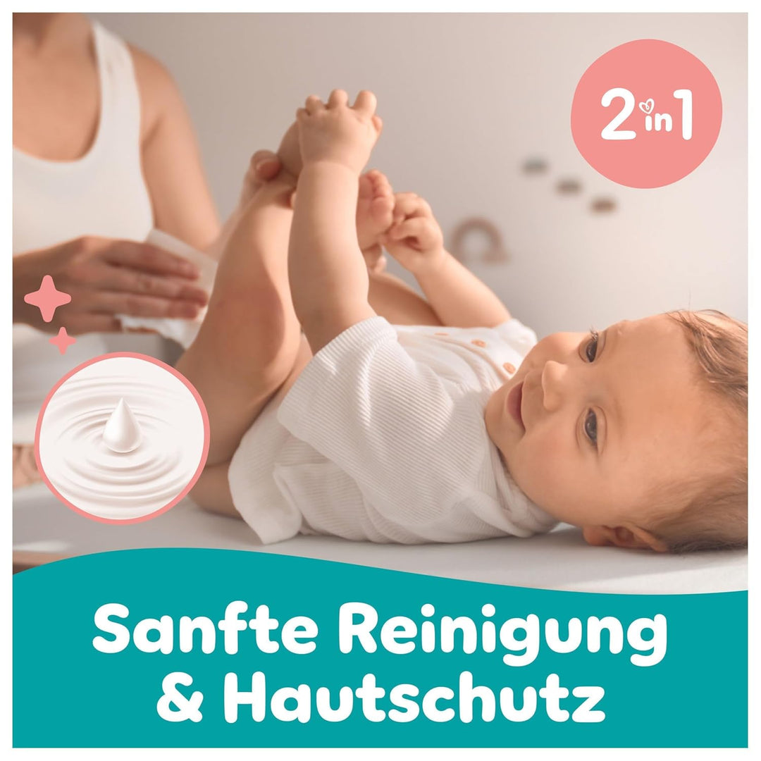 Pampers Sensitive Baby-Feuchttücher, 24 Packungen mit 80 Feuchttüchern 1920 Baby-Feuchttücher, 2-in-