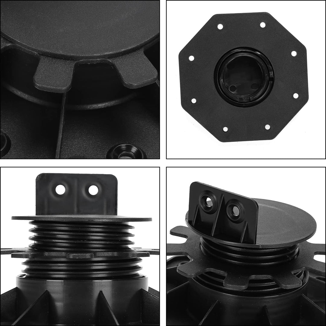 Tubiaz 50 Stück Stelzlager höhenverstellbar 30-60mm,Tragfähigkeit von 800kg,sind perfekt für WPC- od