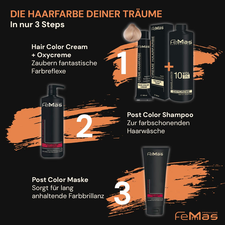 FemMas Oxycreme in 3% 5000 ml I Oxidationsmittel zum Haare färben & Tönen I Leichte Anwendung & opti