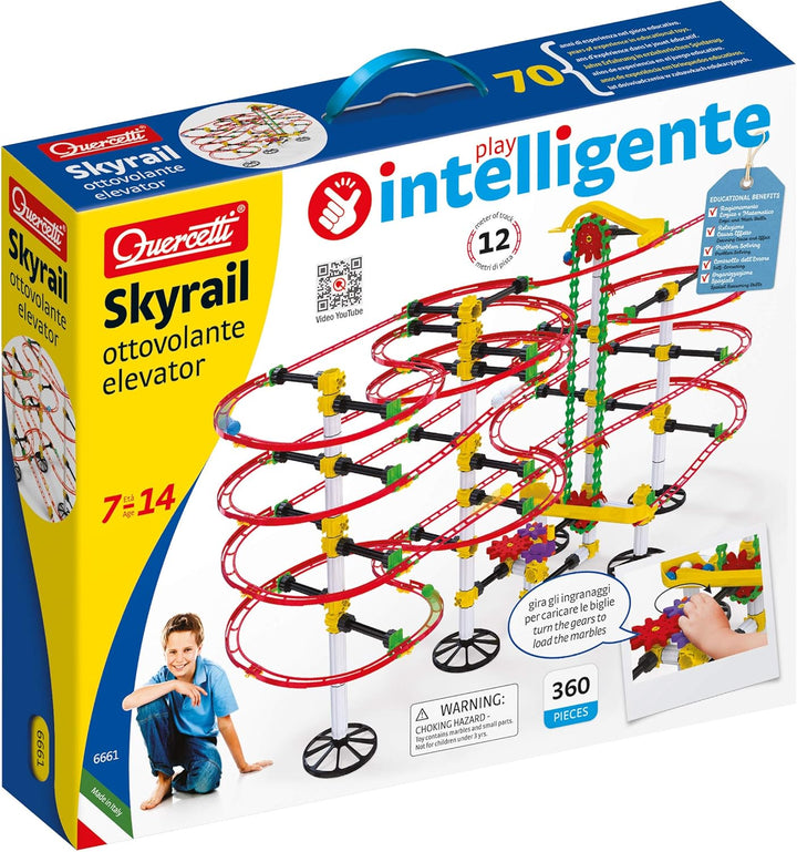 Quercetti - Skyrail Ottovolante Elevator - Kugelbahn, L45cm x W38cm x D9cm