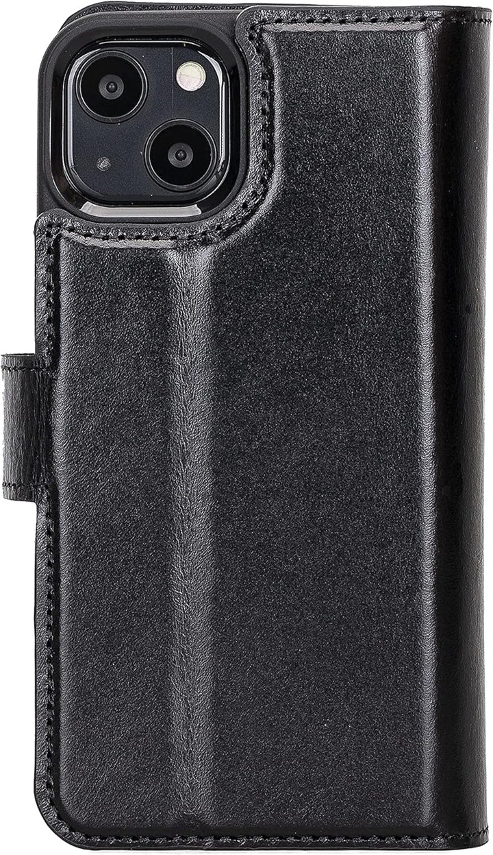 Solo Pelle Lederhülle kompatibel für iPhone 13 in 6.1 Zoll abnehmbare Hülle (2in1) Harvard Double in