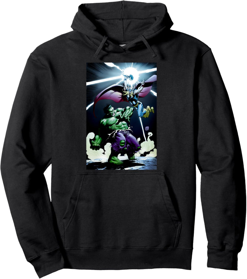 Marvel Thor vs Hulk Mjolnir Smash Pullover Hoodie