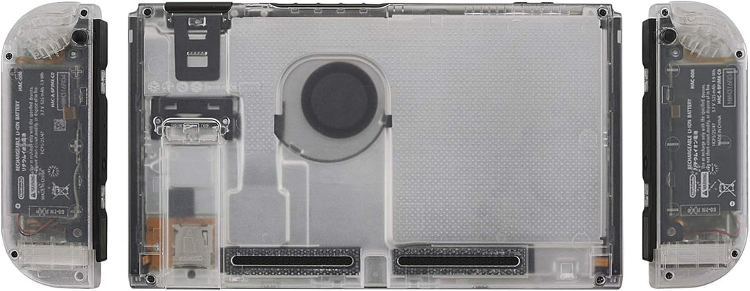 eXtremeRate Hülle Case für Nintendo Switch Joycon/Konsole, Rückgehäuse&Kickstand für Switch Console,