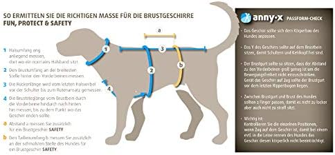 anny-x Brustgeschirr Fun schwarz rot - Gr. L schwarz rot L, schwarz rot L