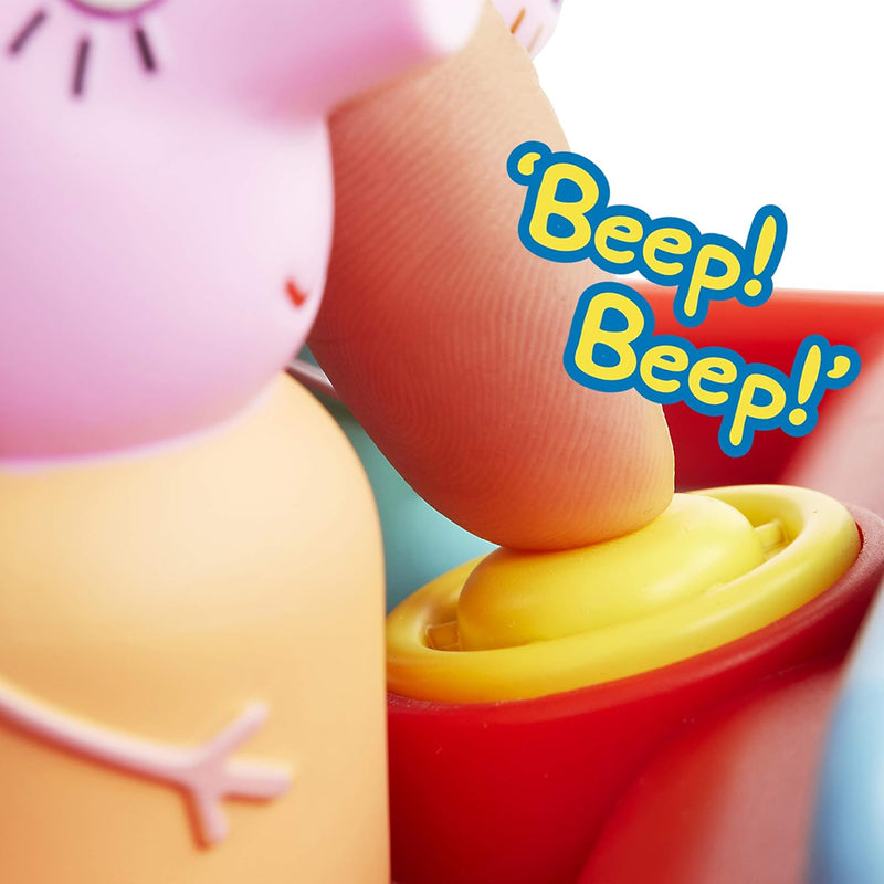 WOW! STUFF Peppa Pig Peppa Pig Peppas Schlaues Auto Interaktives Wutz Spielzeug für Vorschulkinder m