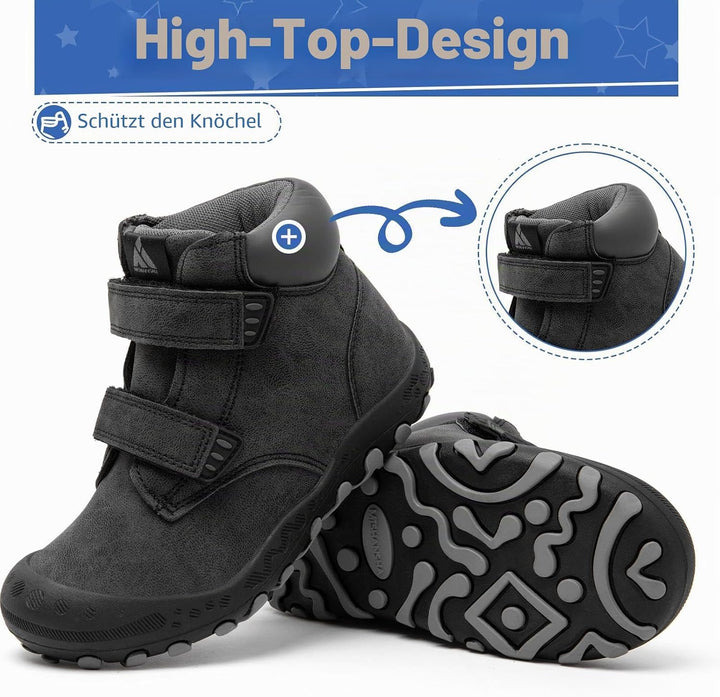 MISHANSHA Kinder Wanderschuhe rutschfest Trekkingschuhe Jungen Atmungsaktiv Outdoor Walkingschuhe Gr