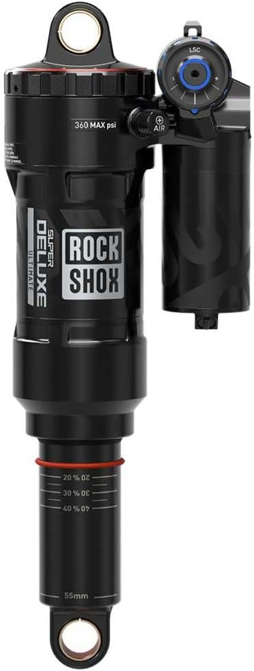 RockShox Unisex – Erwachsene Super Deluxe Ultimate Rc2t Federbein 165 mm x 45 mm Schwarz, 165 mm x 4