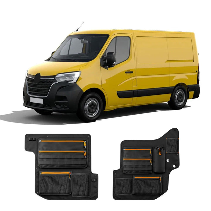 2PCS Scheunentür Lagerorganisator für Renault Master Opel Movano 2010-2021 | Stauraumsparer Scheunen