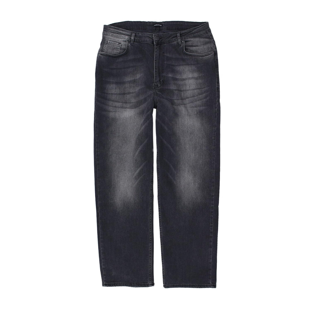 Lavecchia Jeans Übergrössen Herren Comfort Fit Denim Jeanshose Hose LV-501 42W / 32L Steinschwarz, 4