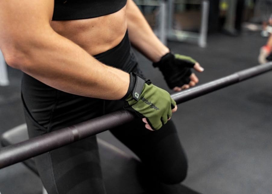 Harbinger Power 2.0 Trainingshandschuhe-Bequem, leicht und atmungsaktiv, Verstellbarer Sitz mit Klet