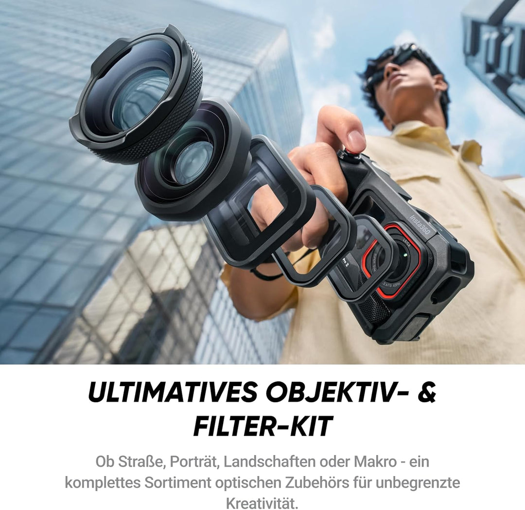 Insta360 Ace Pro 2 Ultimatives Videography-Bundle – wasserdichte 8K Action-Cam, mit Leica entwickelt