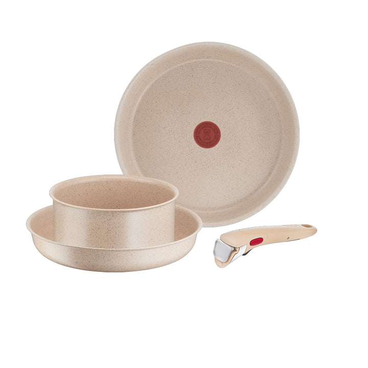 Tefal Ingenio Delight, Pfannen 24 cm und 28 cm, Stieltopf 18 cm, abnehmbarer Griff, antihaftbeschich