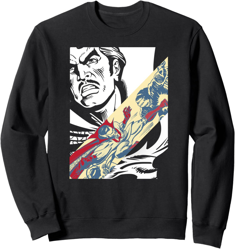 Marvel Doctor Strange Fight Scene Strip Sweatshirt