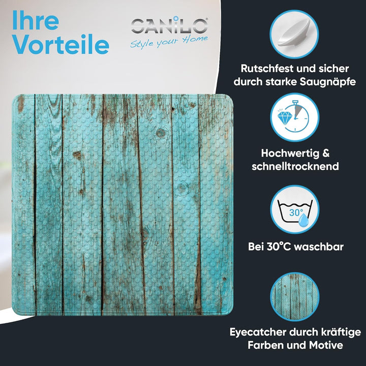 Sanilo Badematte 53 x 53 cm, rutschfeste Duschmatte für Dusche und Badewanne, Antirutschmatte maschi