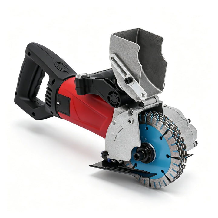 2800W Schlitzmaschine Mauerfräse mit 5 Stück 125mm Klingen Hochleistungsmauerfräse Elektrische Schli