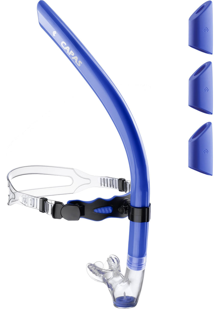 CAPAS Training Schwimmen Schnorchel für Runde Schwimmen, ideale Passform, Schwimmer-Schnorchel mit F