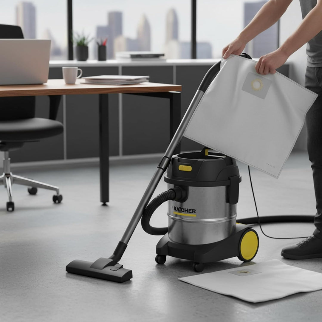 15 Staubsaugerbeutel passend für Kärcher MV3 Premium | Staubbeutel aus Vlies | von Staubbeutel-Disco