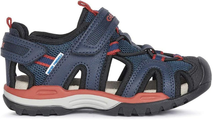 Geox Jungen J Borealis Boy BSandalen 27 EU Navy Red, 27 EU Navy Red