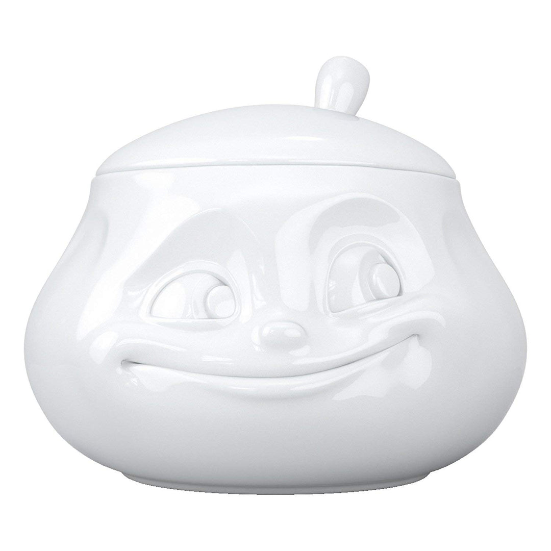 FIFTYEIGHT PRODUCTS / Tassen / Zuckerdose „Süss" (Porzellan, 11.2 x 11.3 x 11.2 cm, weiss, Made in G