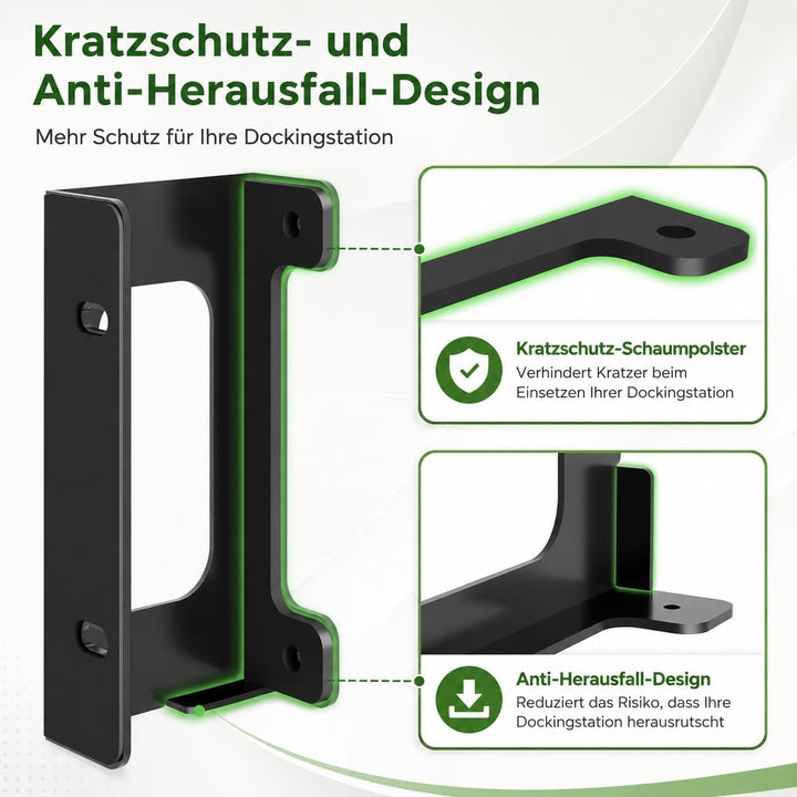 Metall Untertisch Halterung Kompatibel mit CalDigit TS4 / TS3 Plus / TS5 Dock + Netzteil Ladekabel V