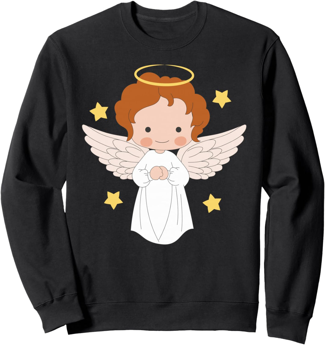 Angel Cosume Niedlicher Engel Druck katholische Engel Sweatshirt