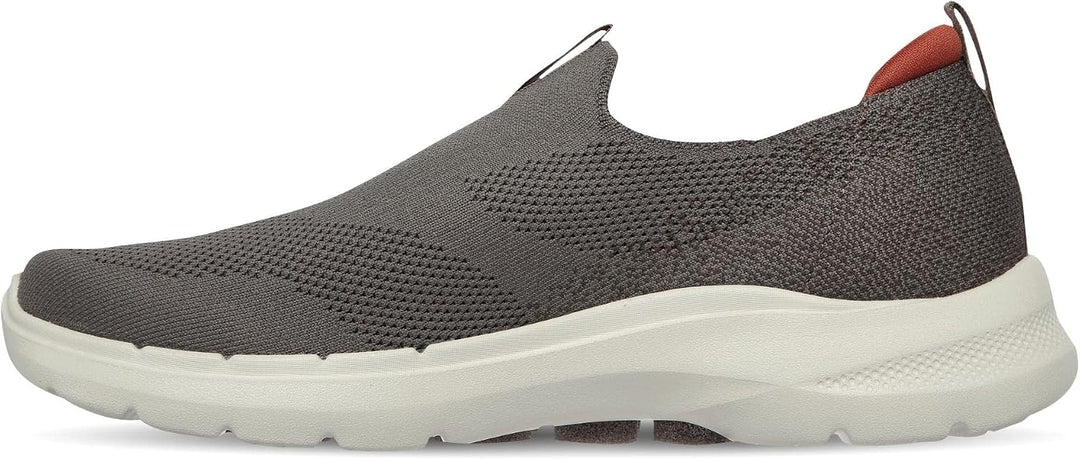 Skechers Herren Go Walk 6 Sneaker 42 EU Taupe Textile, 42 EU Taupe Textile