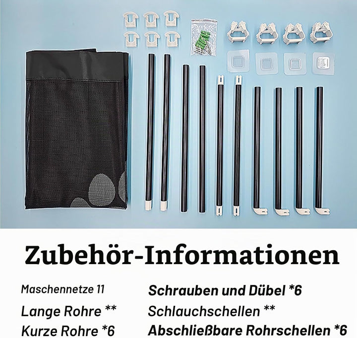 Treppenschutzgitter: 100×80 cm Türschutzgitter ohne Bohren, Hundeschutzgitter Absperrgitter für Haus
