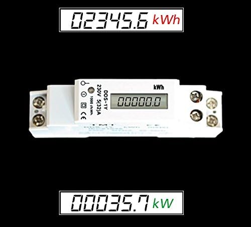 Digitaler Wechselstromzähler Stromzähler Zwischenzähler 230V DIN-Hutschiene kW/kWh ZW3.