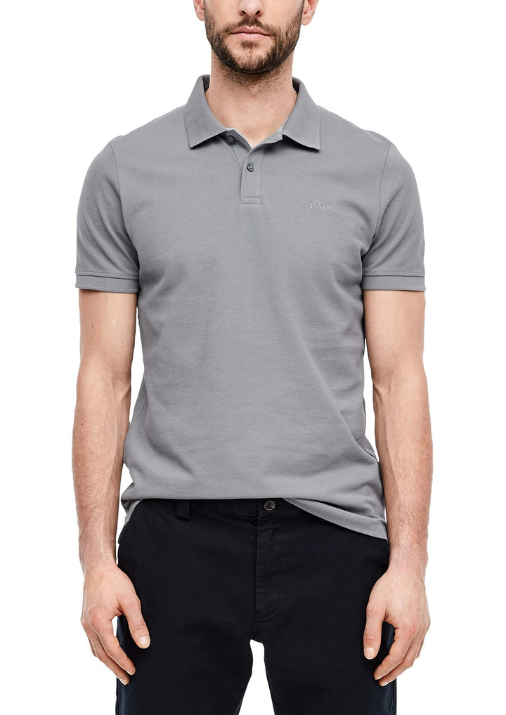 s.Oliver Herren Polohemd, Grau