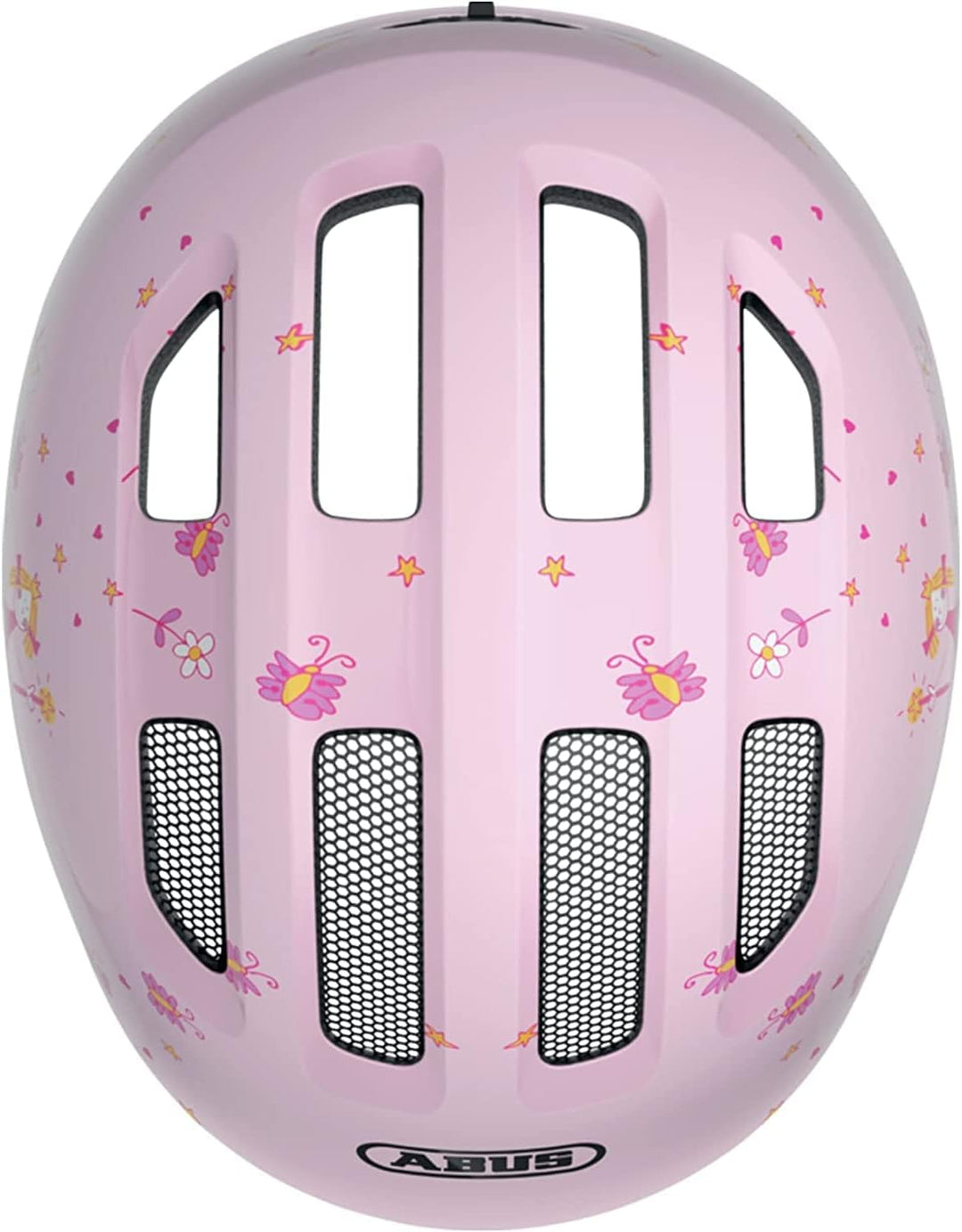 ABUS Kinderhelm Smiley 3.0 - Fahrradhelm mit tiefer Passform, kindergerechten Designs & Platz für ei