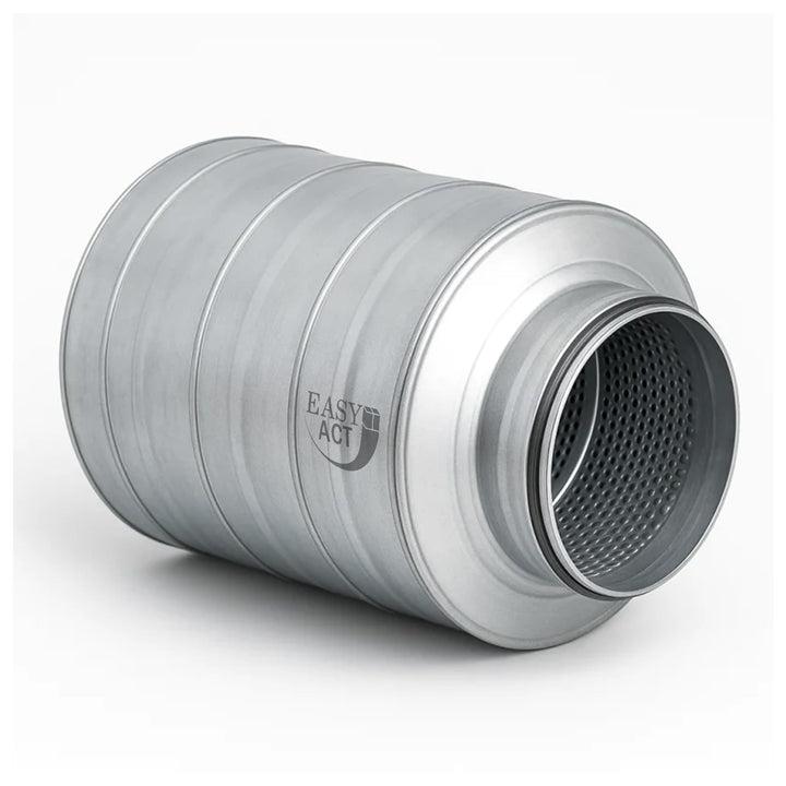 Easy Act Schalldämpfer Ø 150 mm, Länge 300 mm, effizienter Rohrschalldämpfer aus verzinktem Stahl zu