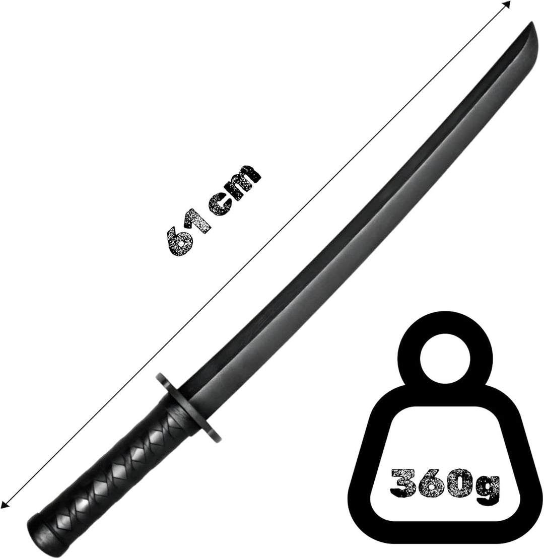 Shoto aus Polypropylen mit Tsuba, für japanische Kampfkunst Iaido Kendo Kenjutsu Wakizashi Kodachi A