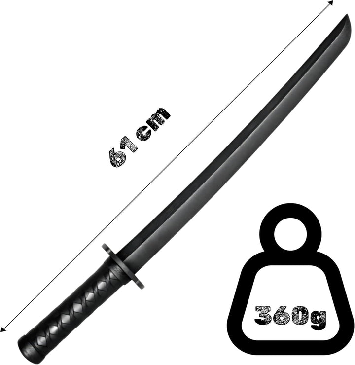 Shoto aus Polypropylen mit Tsuba, für japanische Kampfkunst Iaido Kendo Kenjutsu Wakizashi Kodachi A