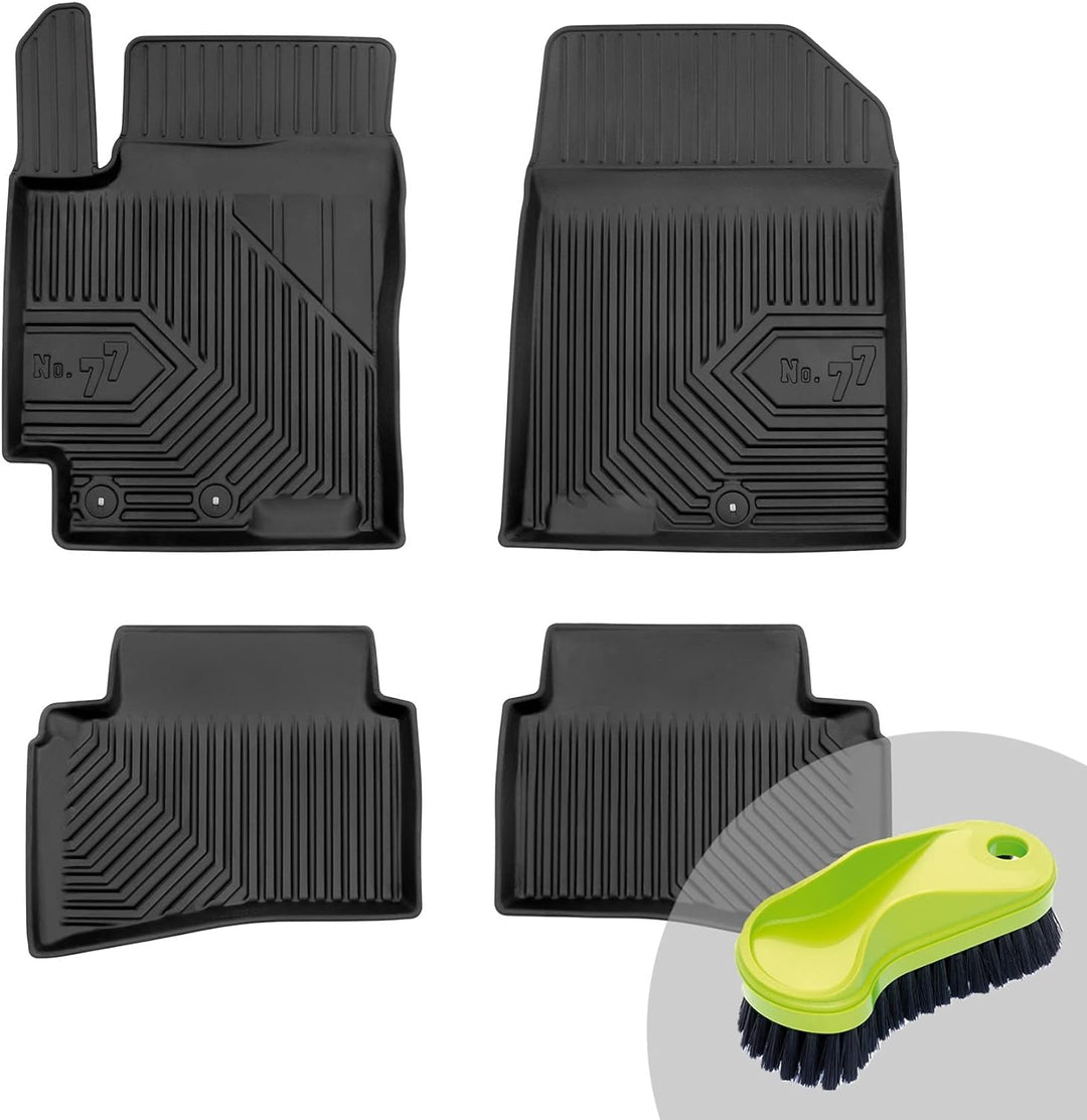 FROGUM No.77 Gummimatten Ganzjahresset von Auto Fussmatten Autofussmatten für Kia Rio IV 2017-2020,