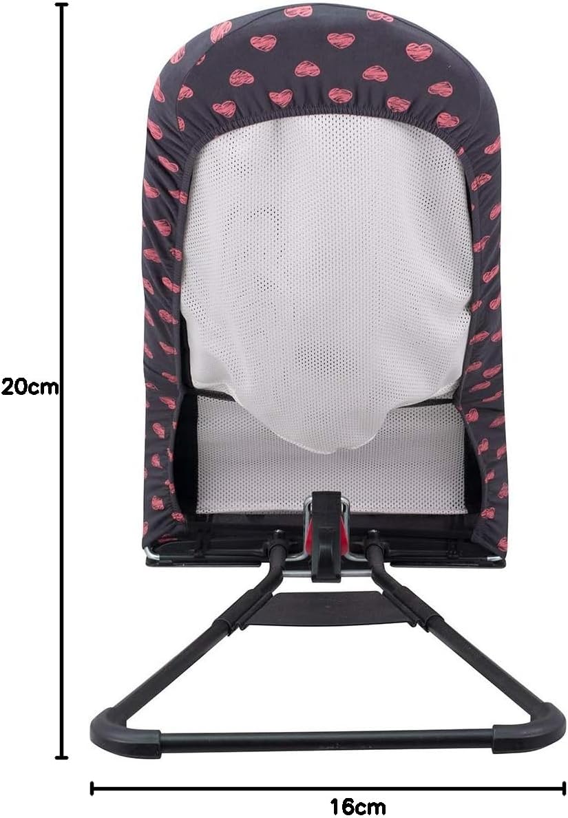 JYOKO Kids Bezug kompatibel mit Babybjorn Bliss, Balance, Soft (Fluor Heart, Baumwolle) Flúor Heart,