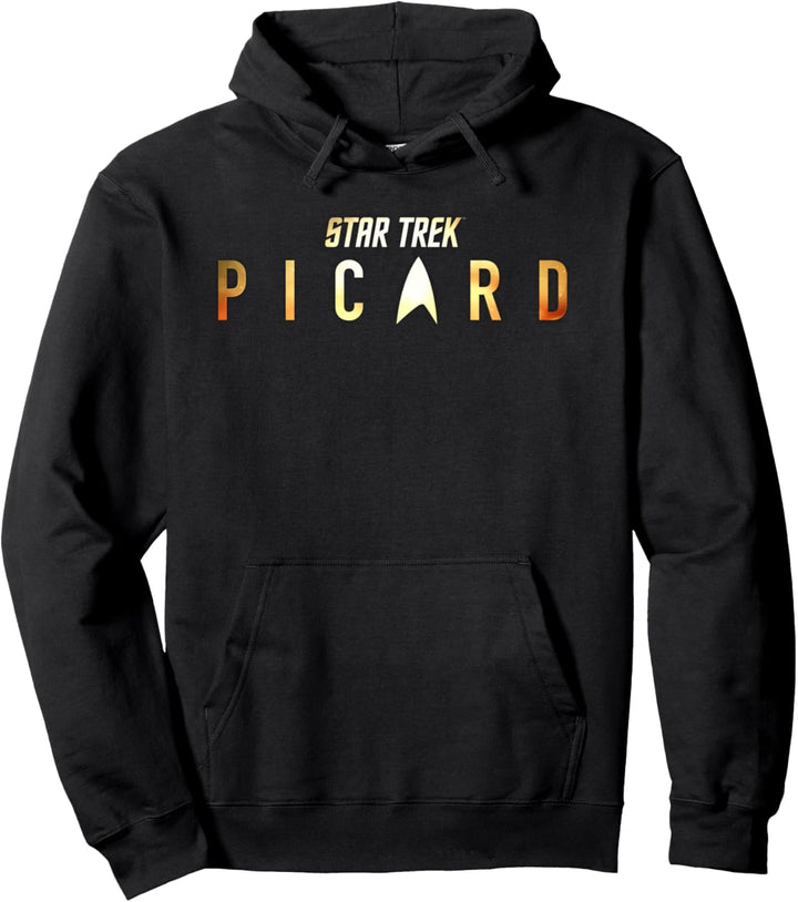 Star Trek Picard Shimmering Gold Logo Pullover Hoodie