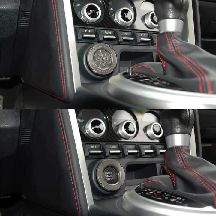 Auto-Motor-Startknopf-Schutzhülle Startknopf Abdeckung, Auto Zündknopf Schalter Innenraum Zündzubehö