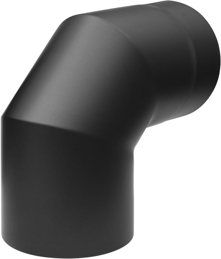 raik Rauchrohrbogen/Ofenrohrbogen 90° Izoker Doppelwandig mit Isolierung Durchmesser 150 mm Stahlble