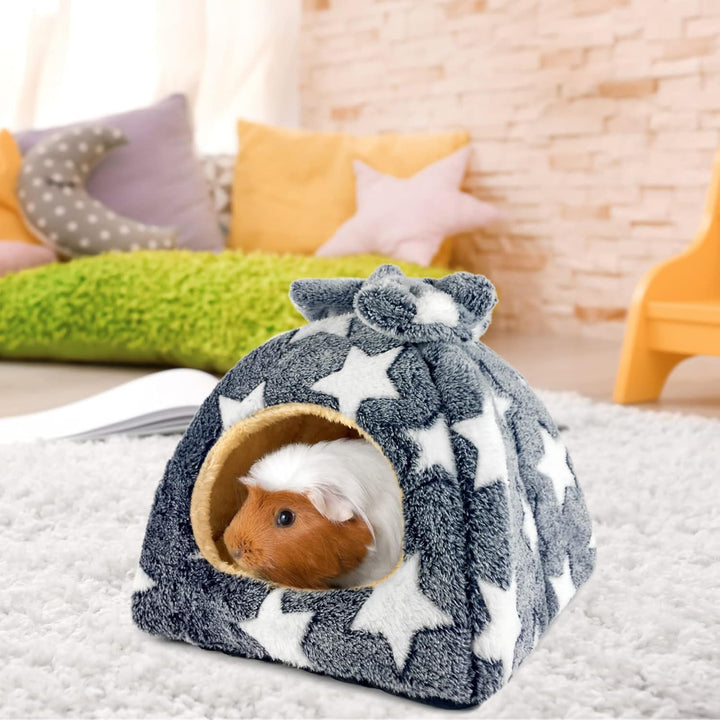 Dyrdekly 2 Stück Meerschweinchen Betthöhle Gemütliches Hamster Bett Warme Chinchilla Kuschelhöhle Ha