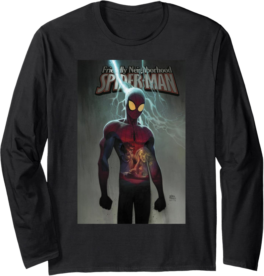 Marvel Spider-Man Lightning Strike Cover Langarmshirt