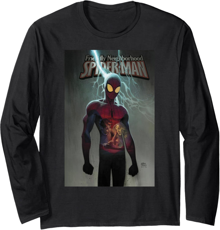Marvel Spider-Man Lightning Strike Cover Langarmshirt