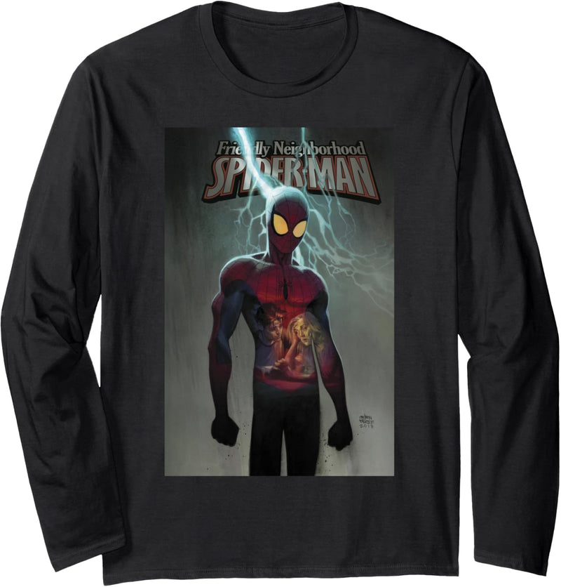 Marvel Spider-Man Lightning Strike Cover Langarmshirt