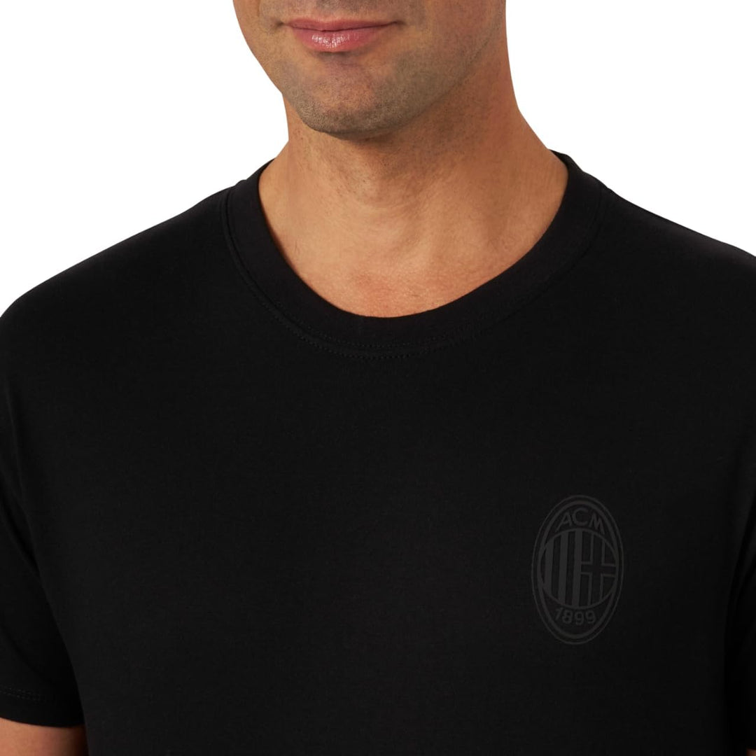 AC Milan Unisex Monochrome T-Shirt (1er Pack) XL Nero, XL Nero