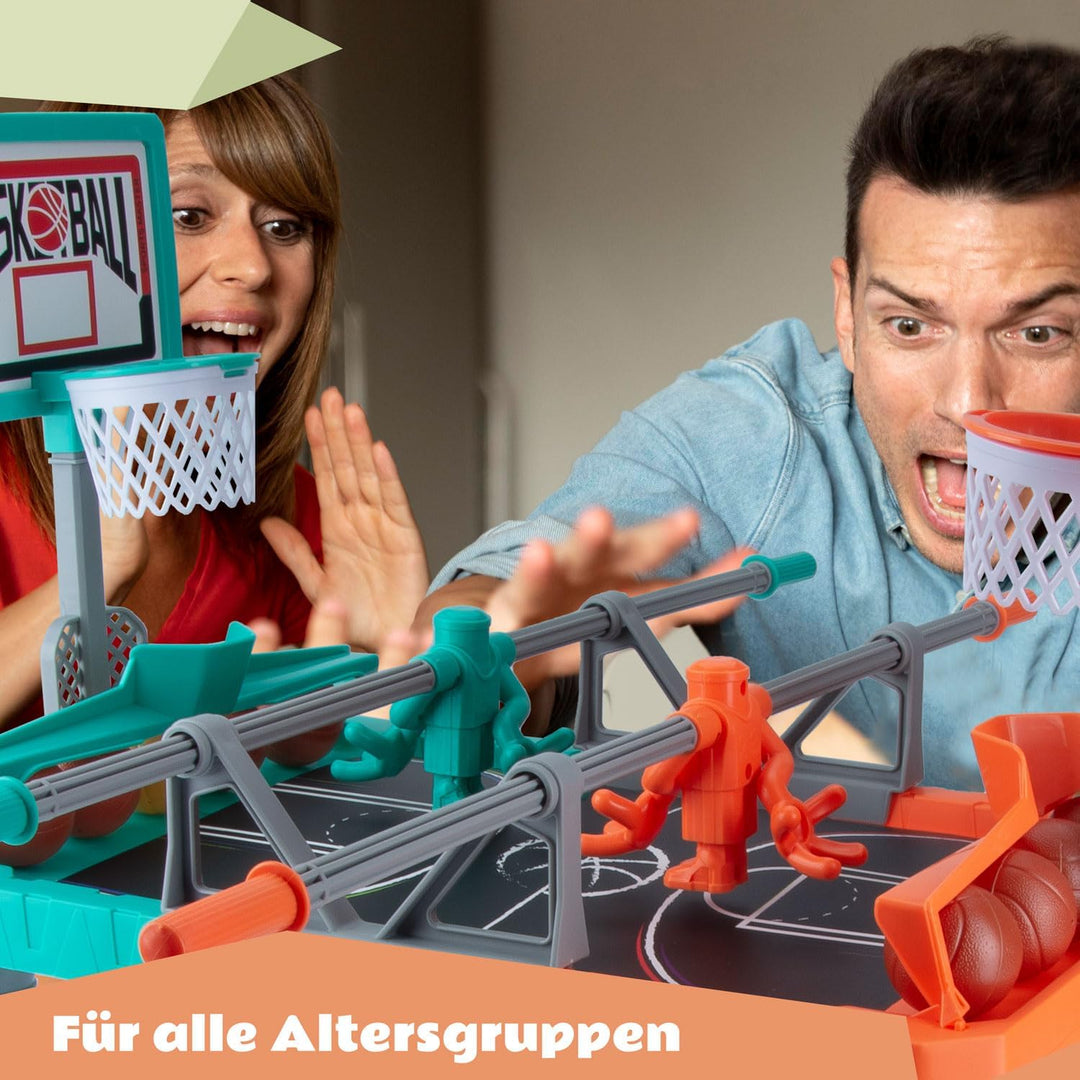 GOODS+GADGETS All Kids United® Shoot Basketball Tischspiel Kicker-Wurfspiel; Greifen & Körbe Werfen